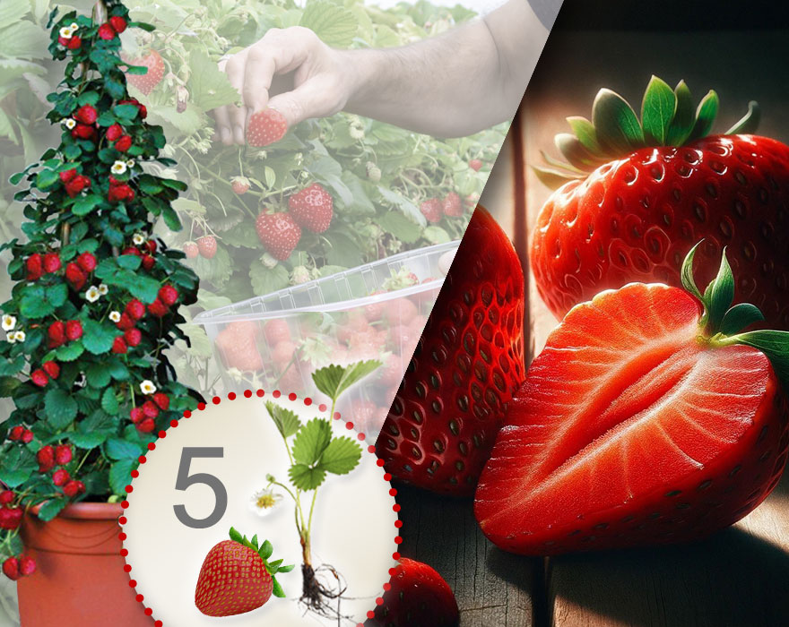 5 sadnica crvenih jagoda